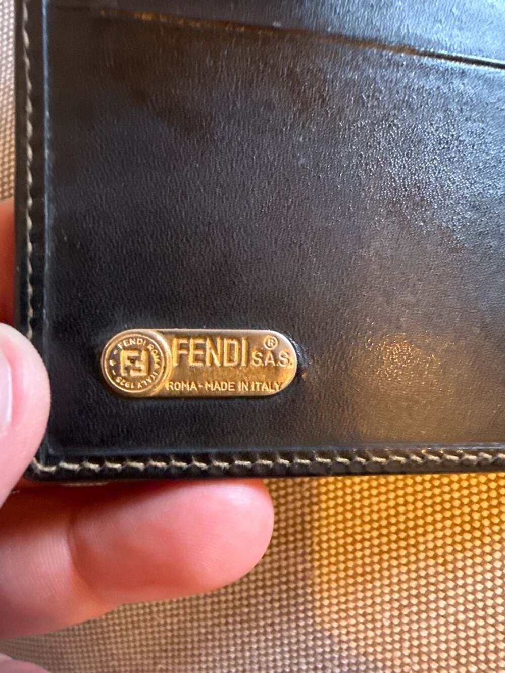 Fendi Vintage Pequin Striped Bi-Fold Wallet with Coin Pocket - Picture 6 of 10